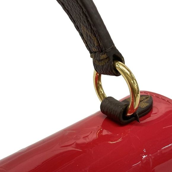 Louis Vuitton Handbag Monogram Vernis Spr Ring Street PM M90505 Scarlet Leather - Picture 13 of 15